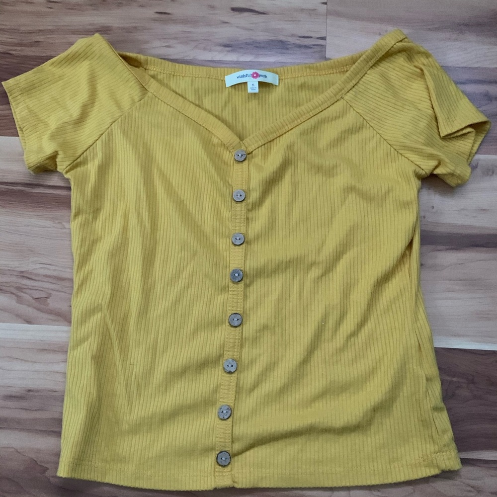 Wishful Park yellow t-shirt